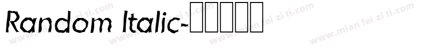Random Italic字体转换